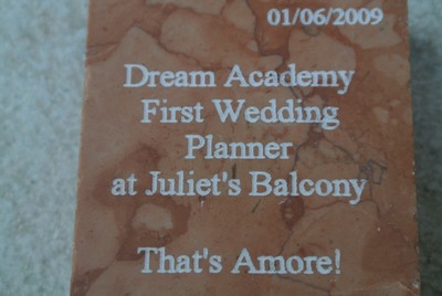 The First wedding at Juliet's Balcony in Verona